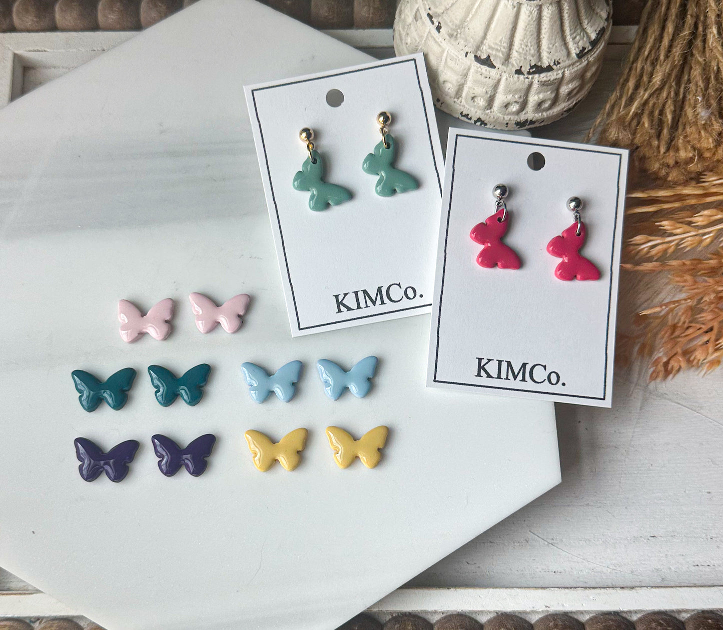 Polymer Clay Earrings - Mini Butterfly