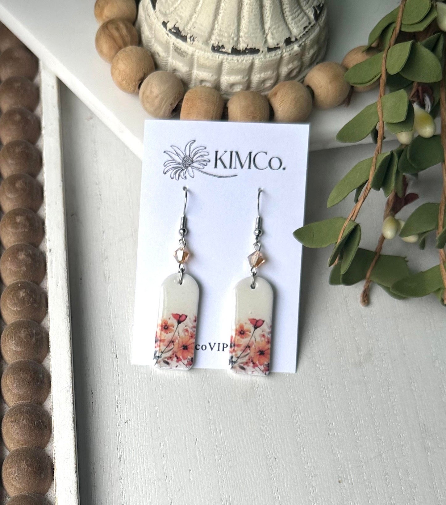 Polymer Clay Earrings - Wildflowers