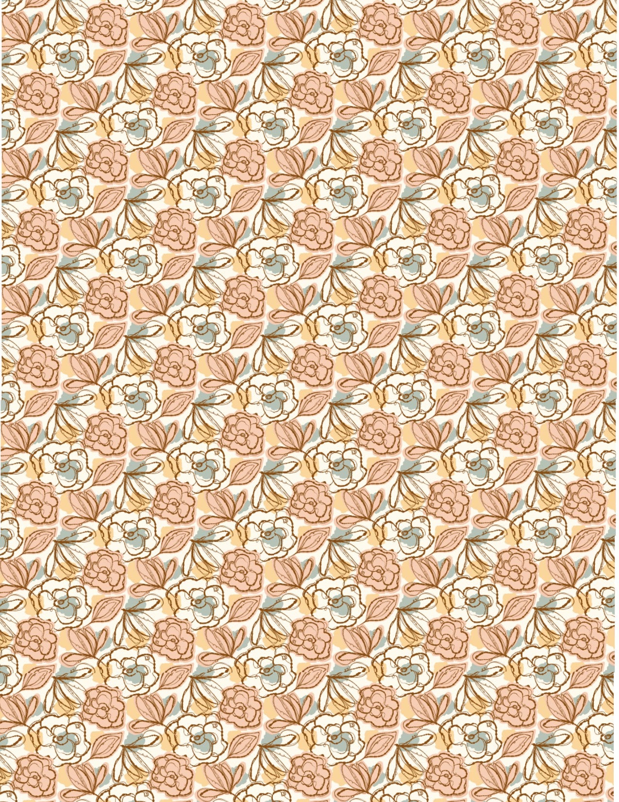 Polymer Clay Transfers - Abstract Roses