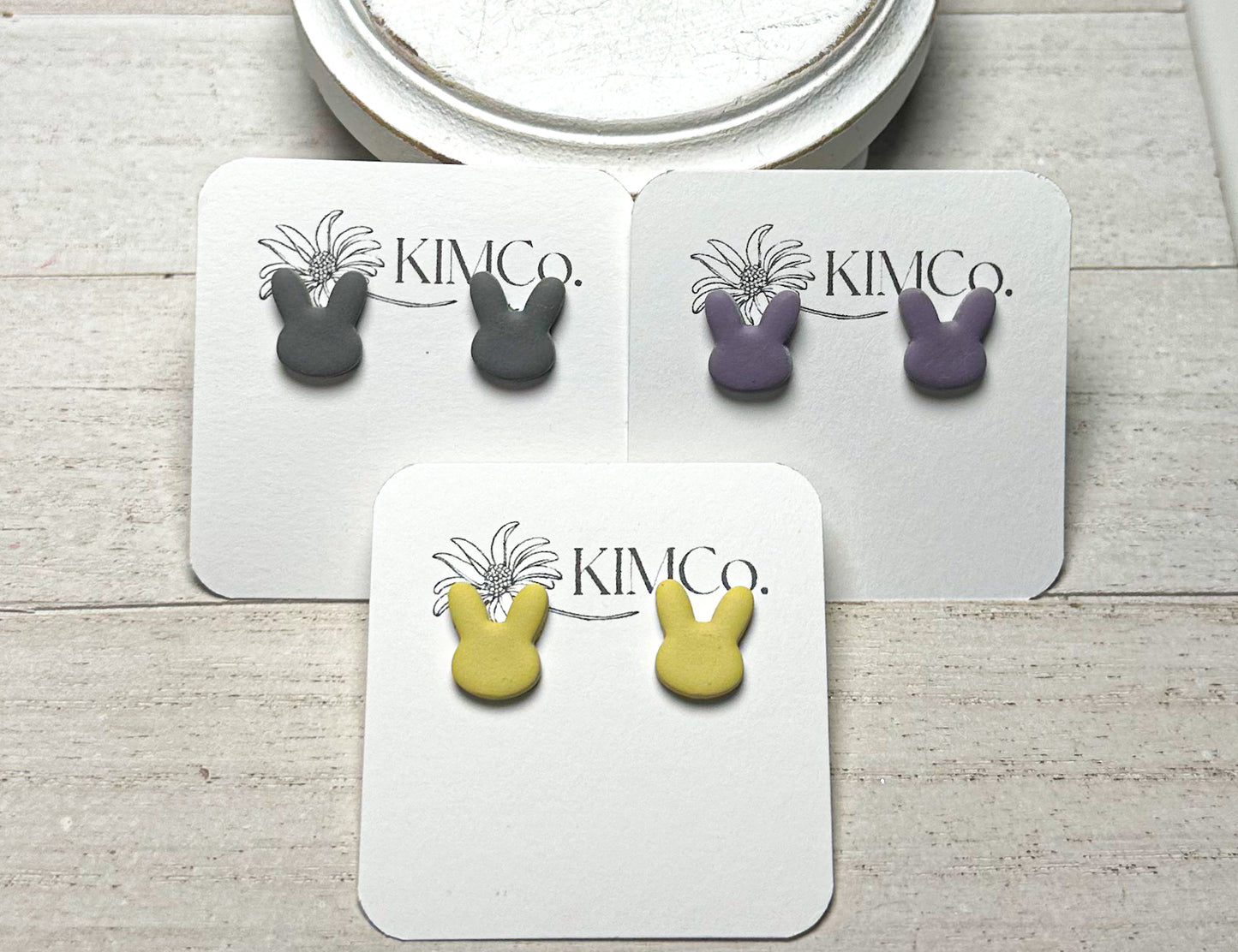 Stud earrings • Bunny & Bird Peeps • 7 colors