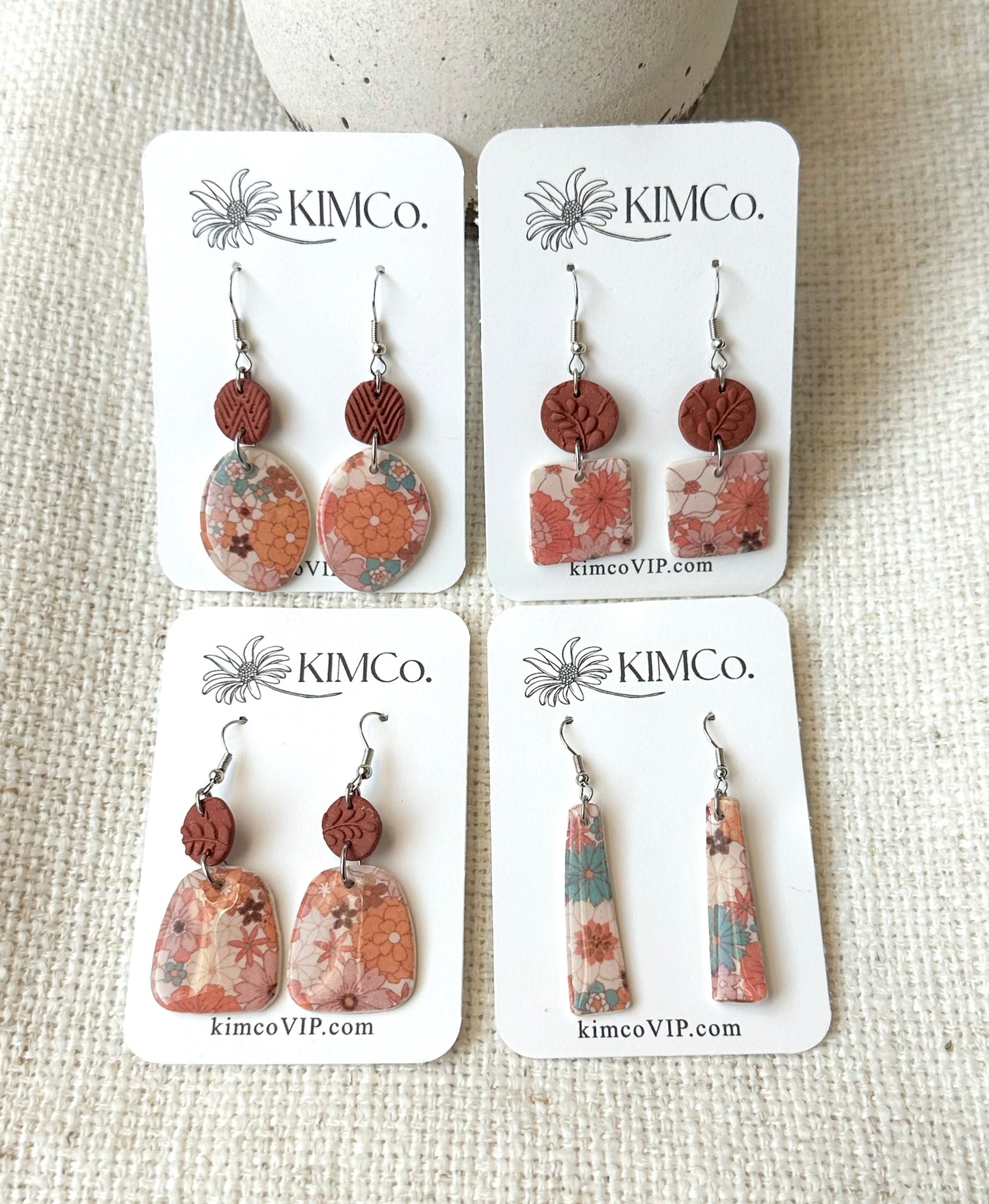 Clay Earrings • 4 Options