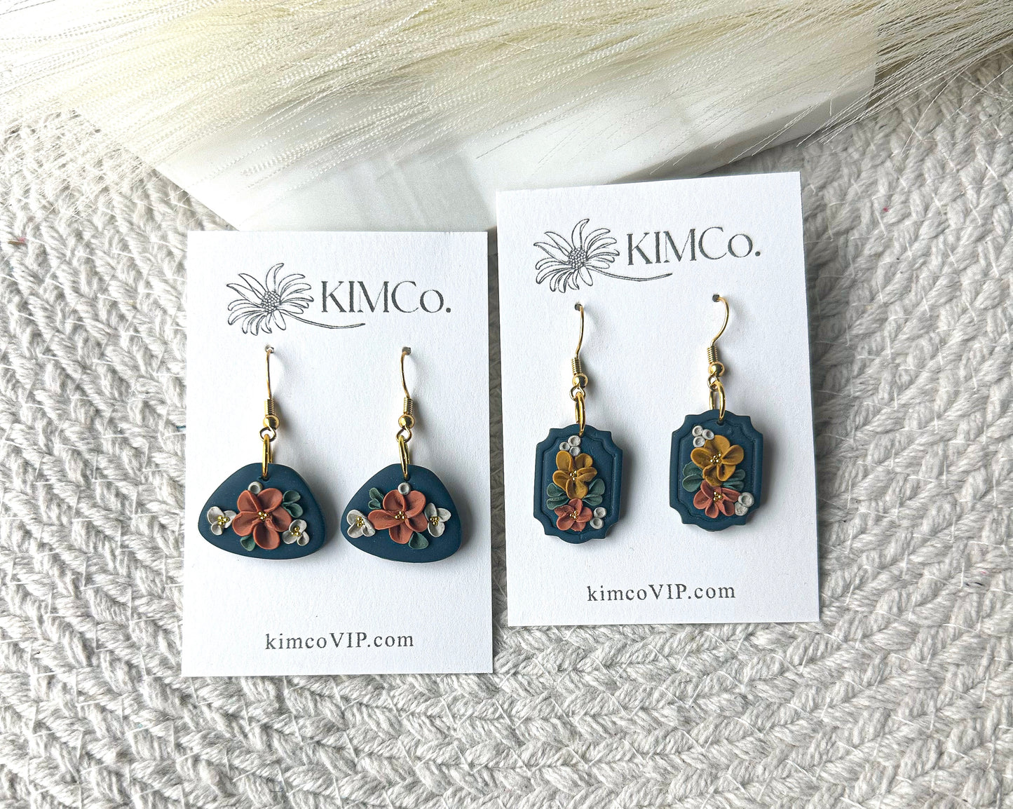 Clay earrings - Flowers