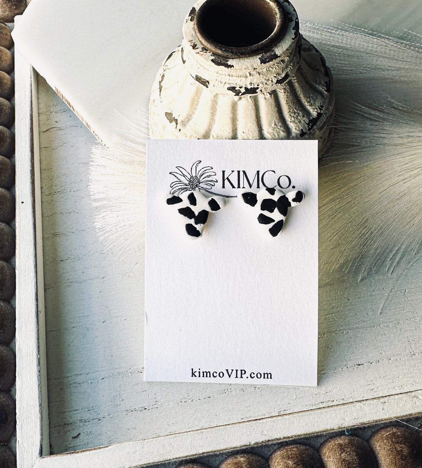 Cow Stud Earrings