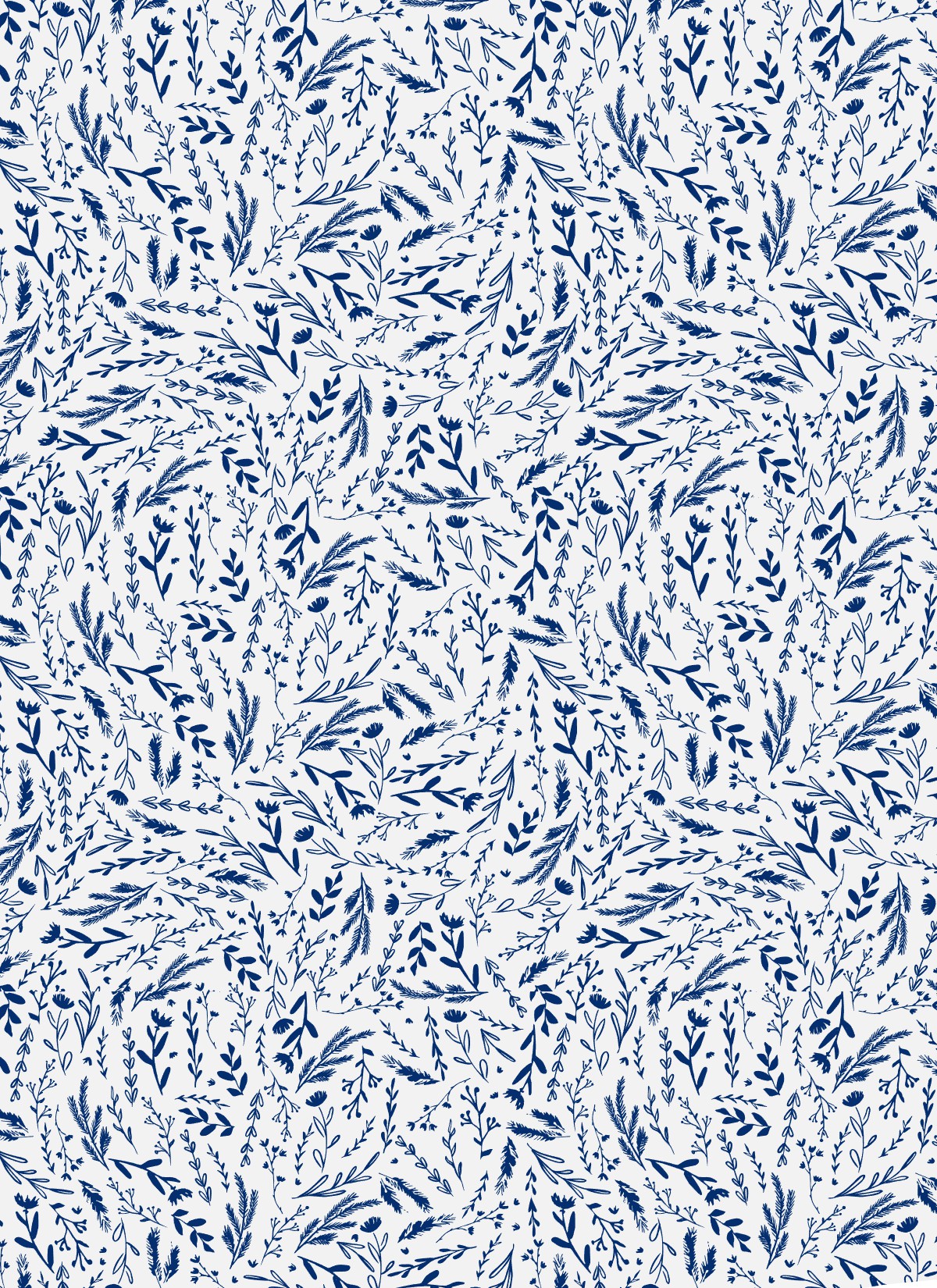 Polymer Clay Transfers - Blue Floral