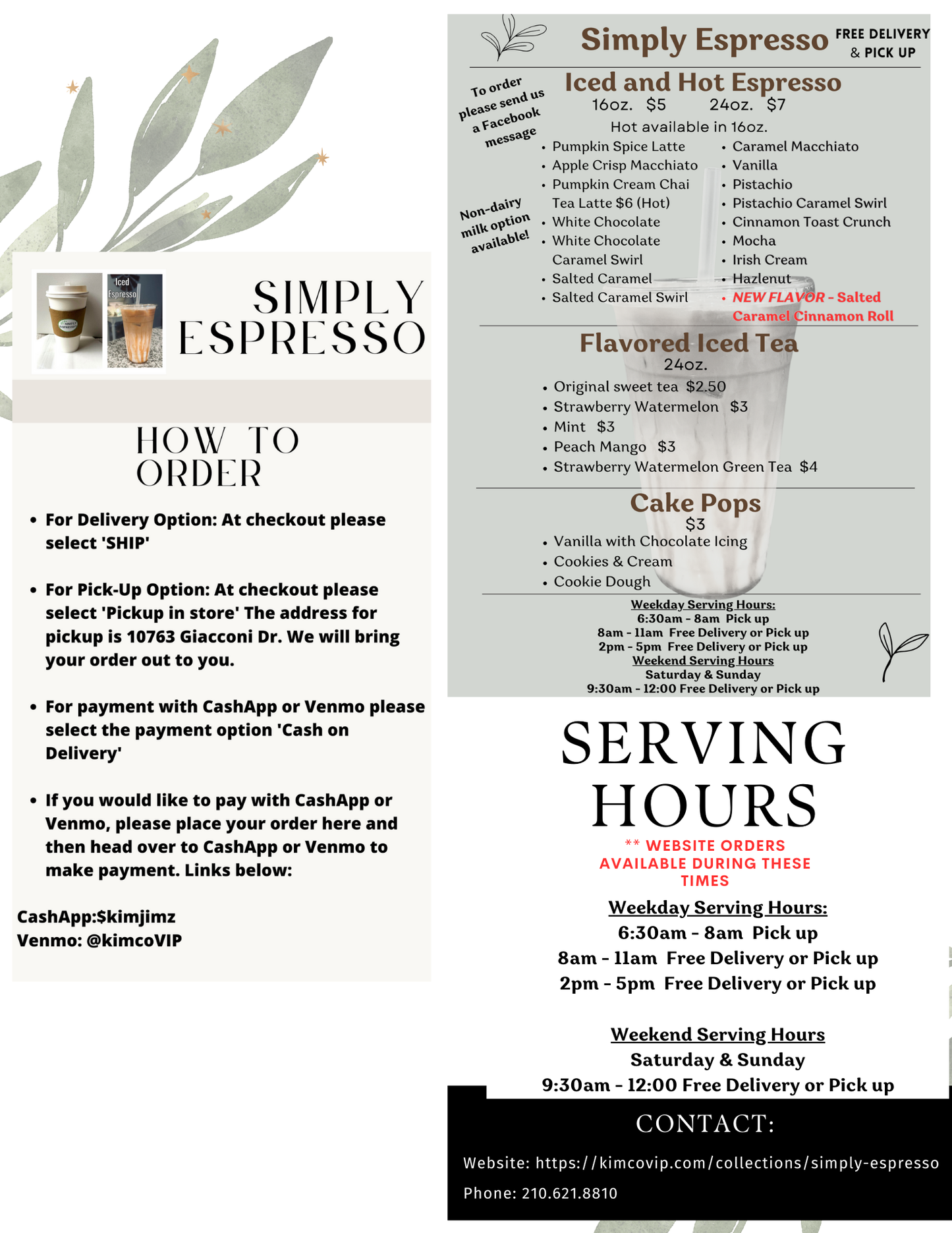 Flavored Iced Sweet Tea