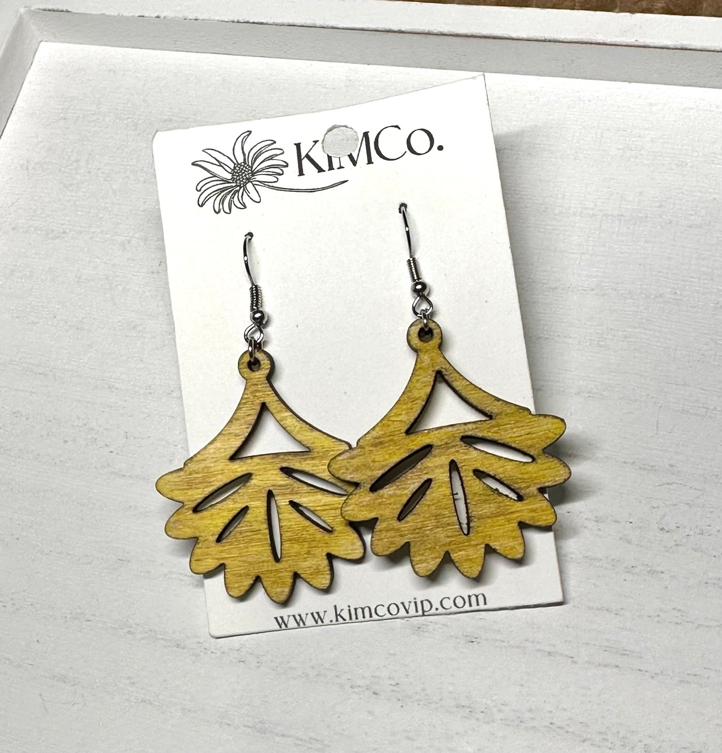 Starburst Wood Earrings