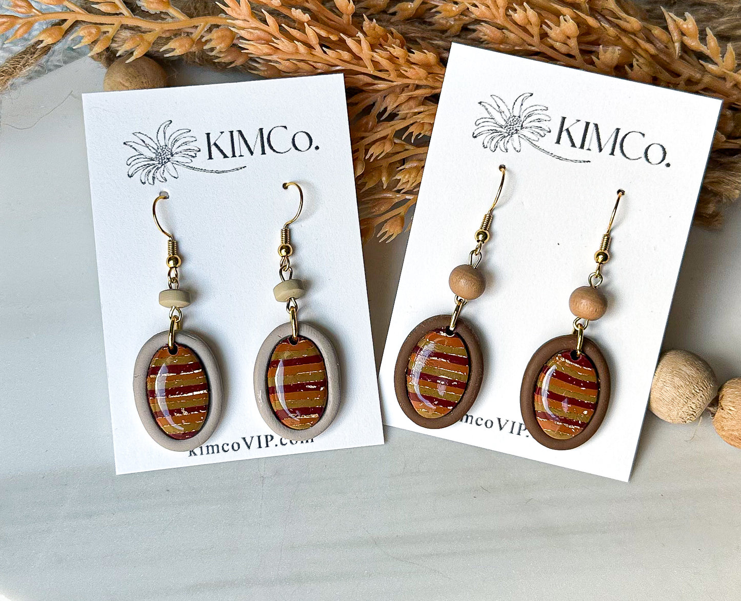 Polymer clay earrings