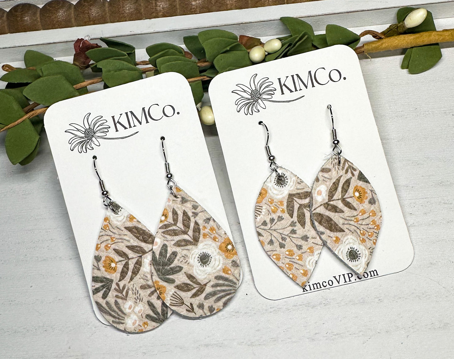 Leather Earrings * 2 Style Options