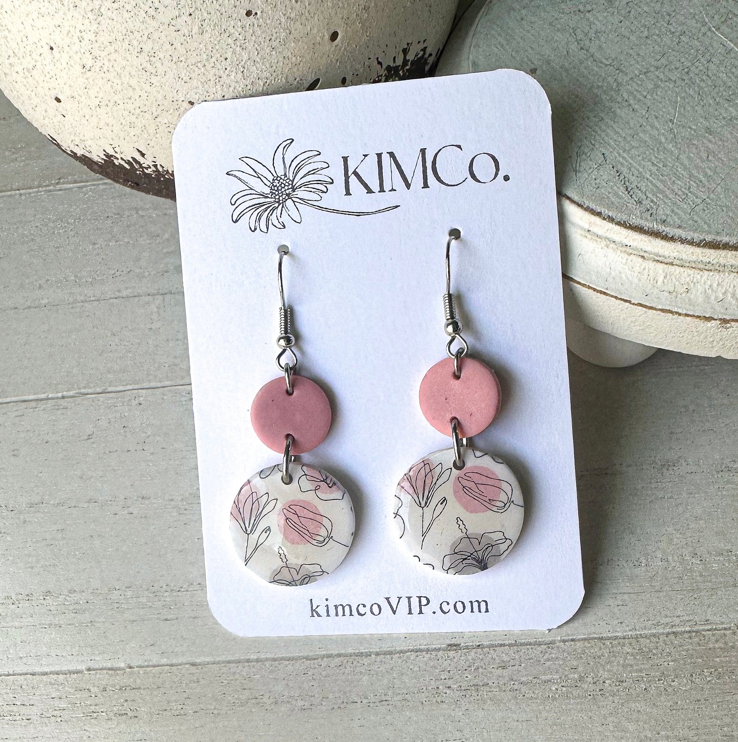 Valentines Clay Earrings