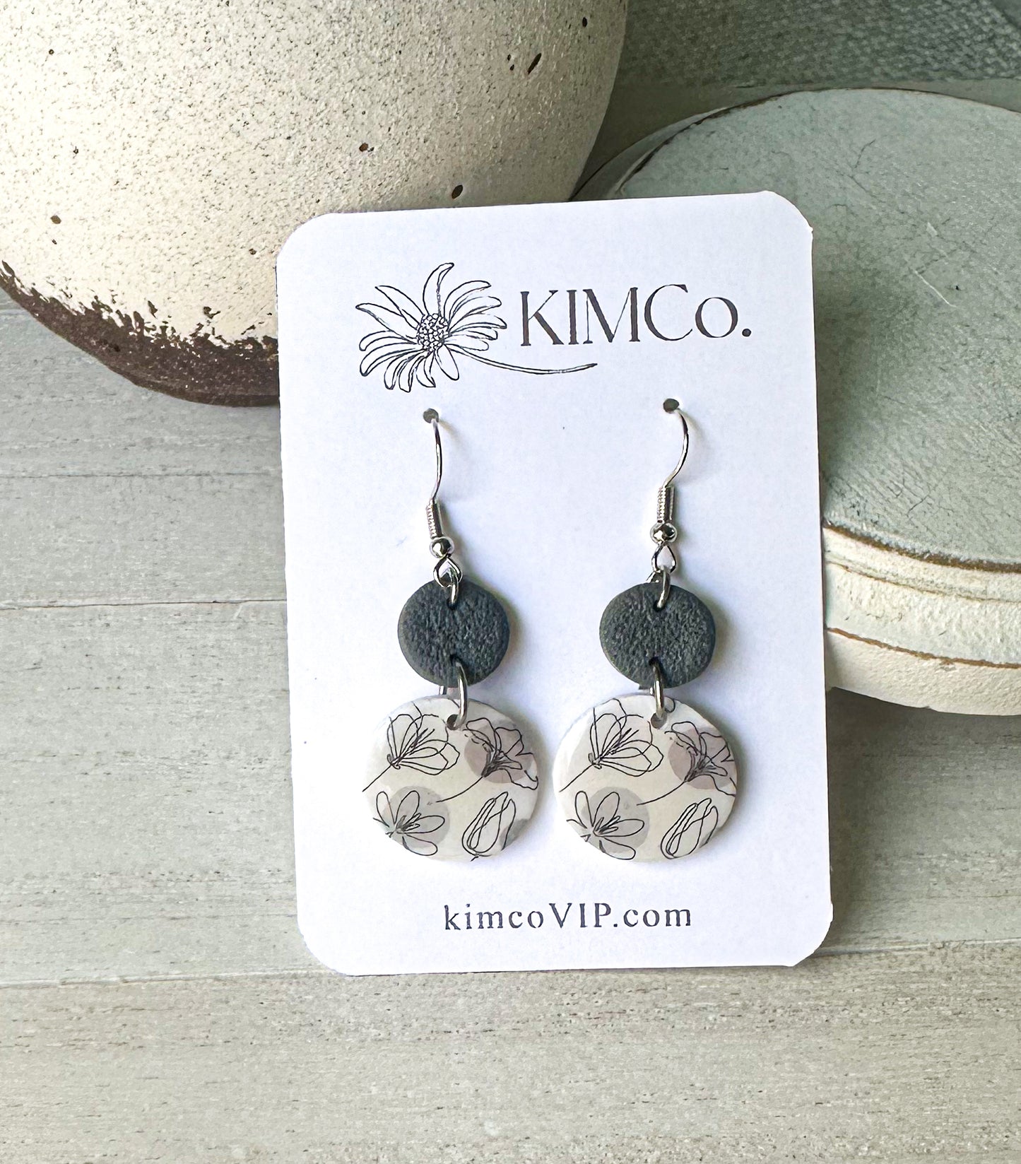 Valentines Clay Earrings