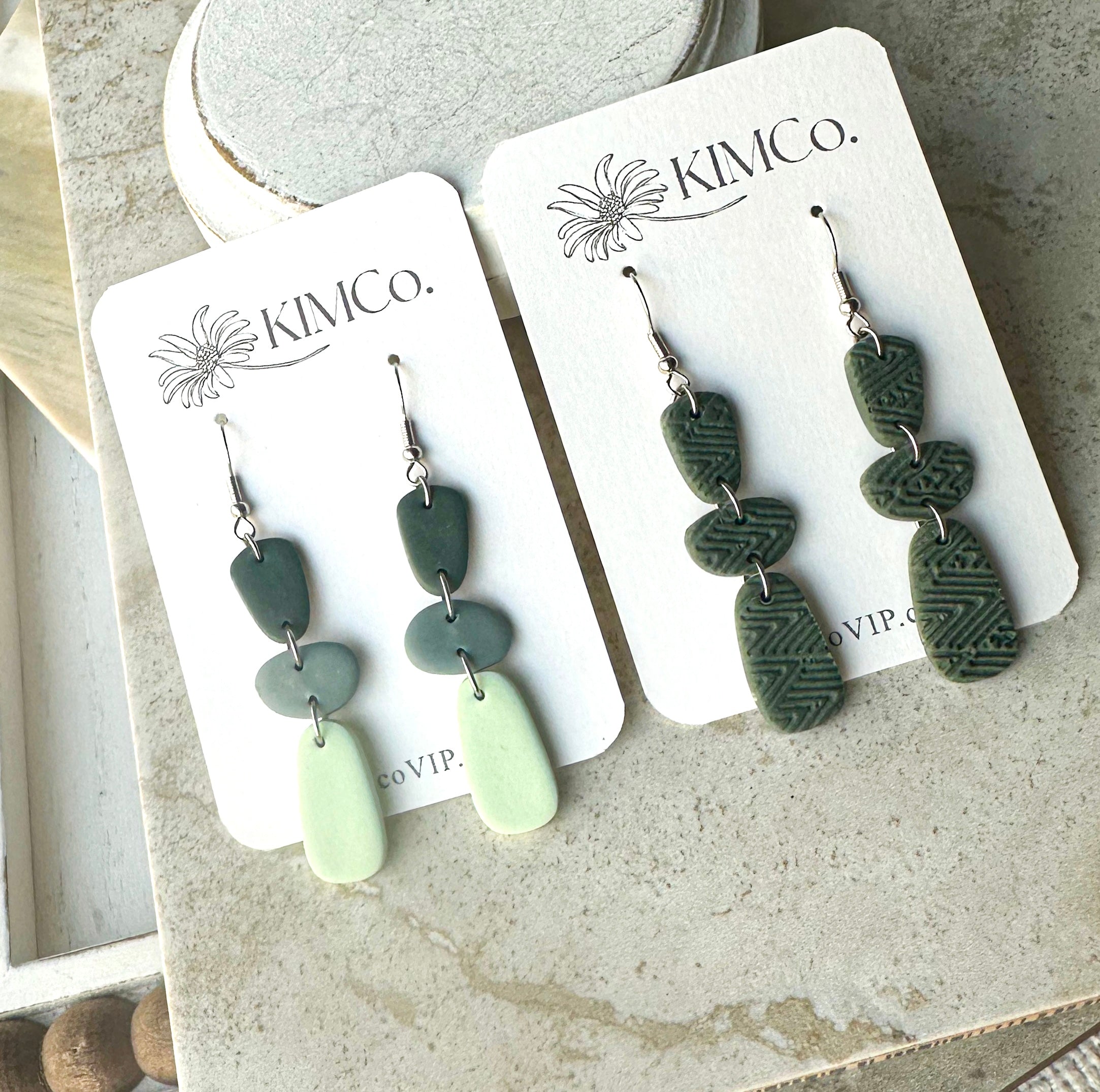 Geometric Polymer Clay Earrings|statement earrings|gifts for her|colorful earrings|boho earrings|abstract earrings|green earrings|shamrocks|St. Patricks Day