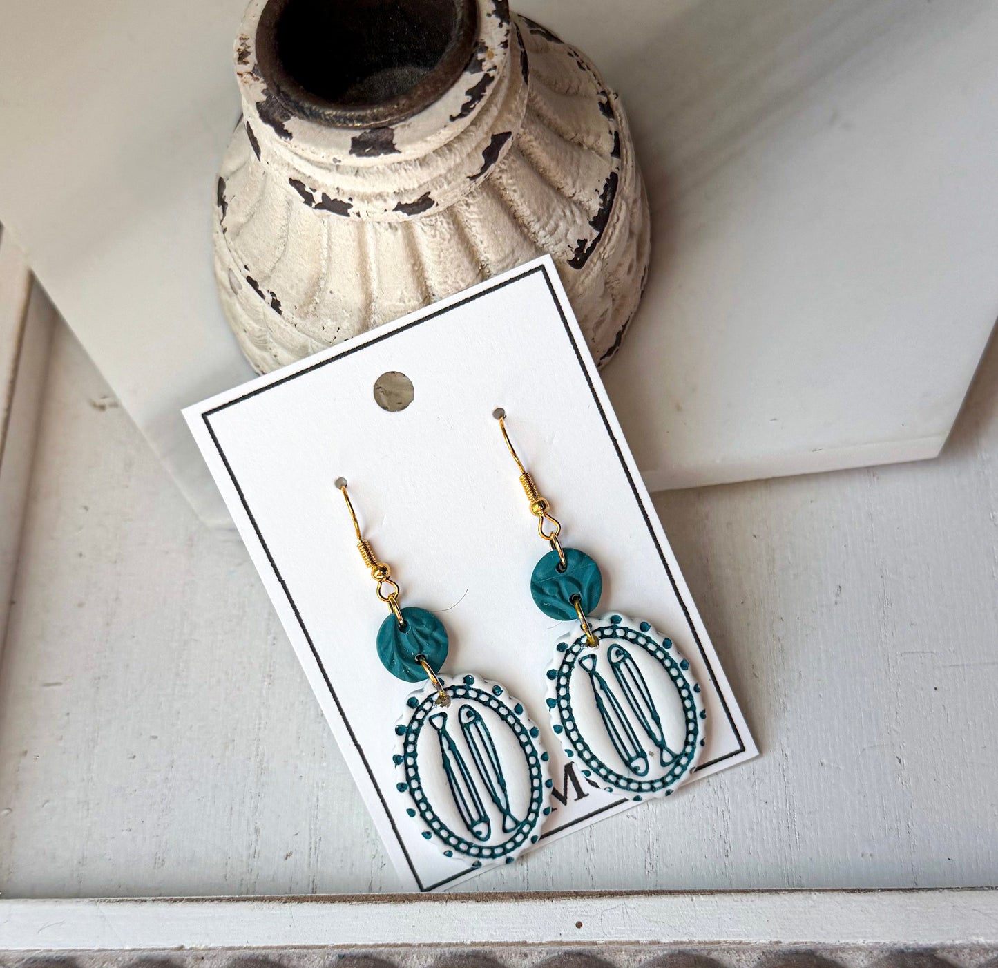 Polymer Clay Earrings - Coastal Catch