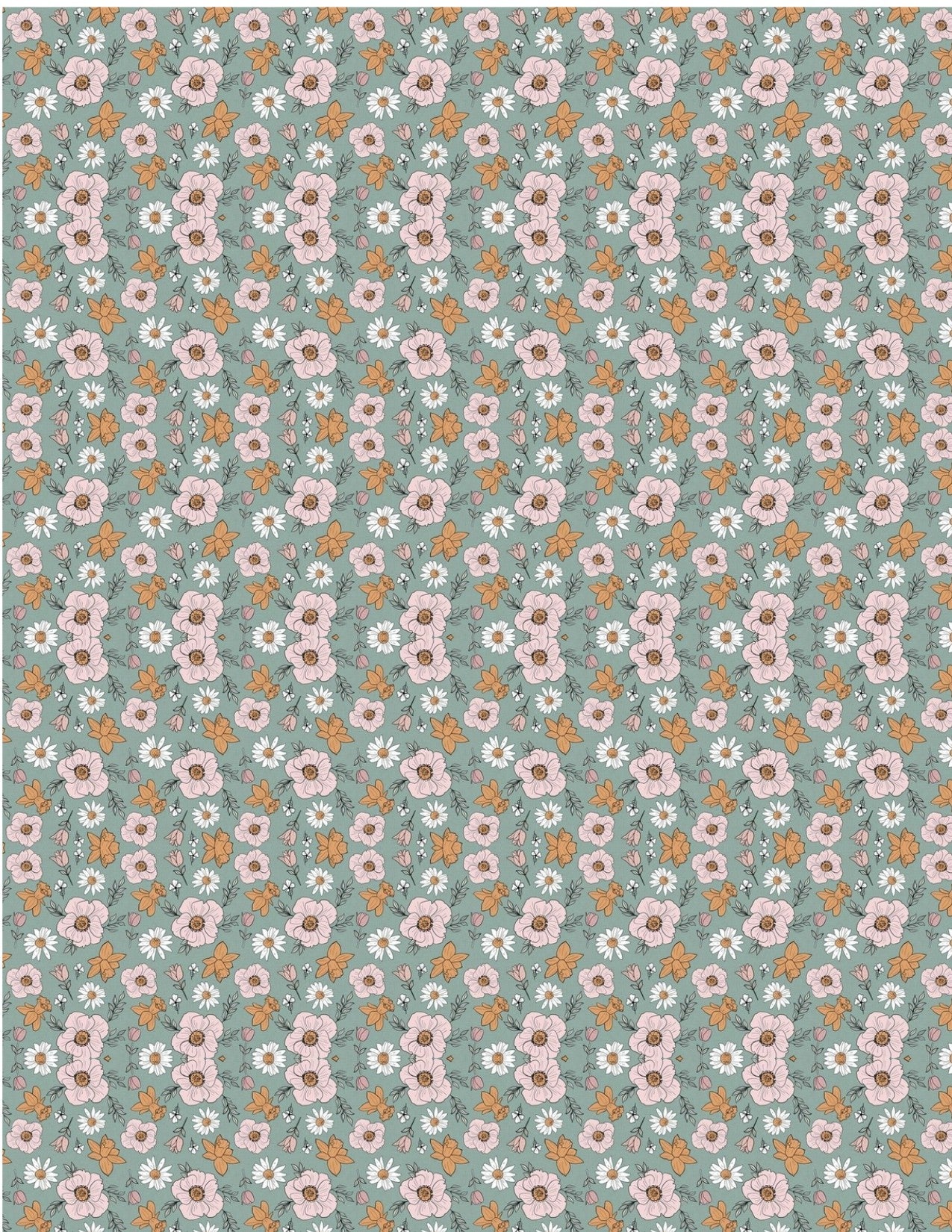 Polymer Clay Transfers - Pink Multi Floral