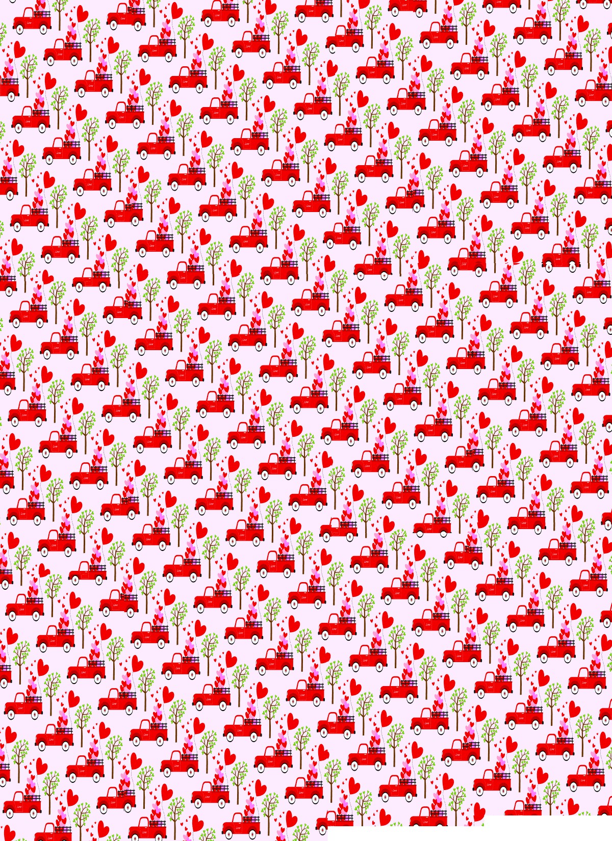 Polymer Clay Transfers - Valentines Truck