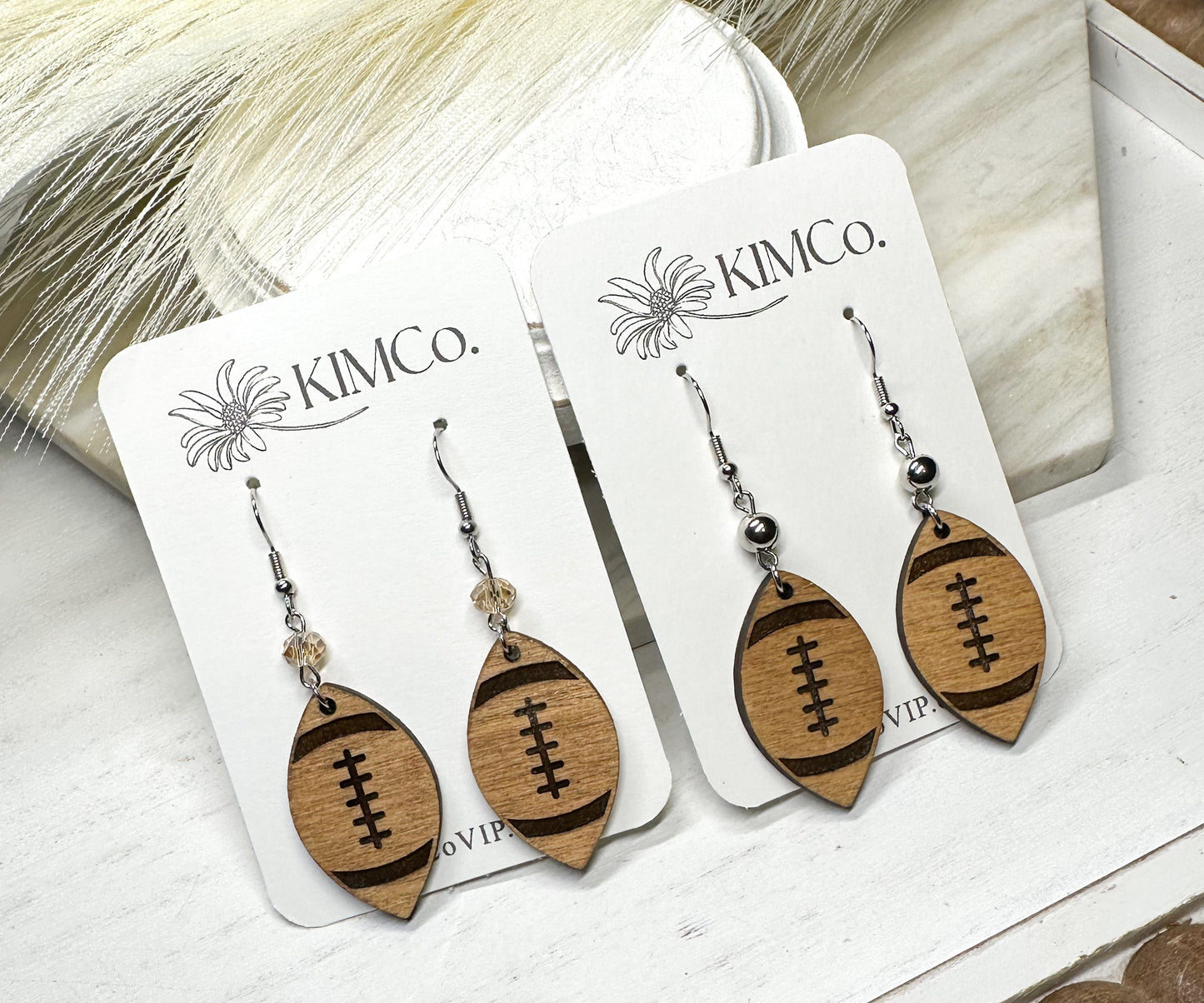 Wood earrings