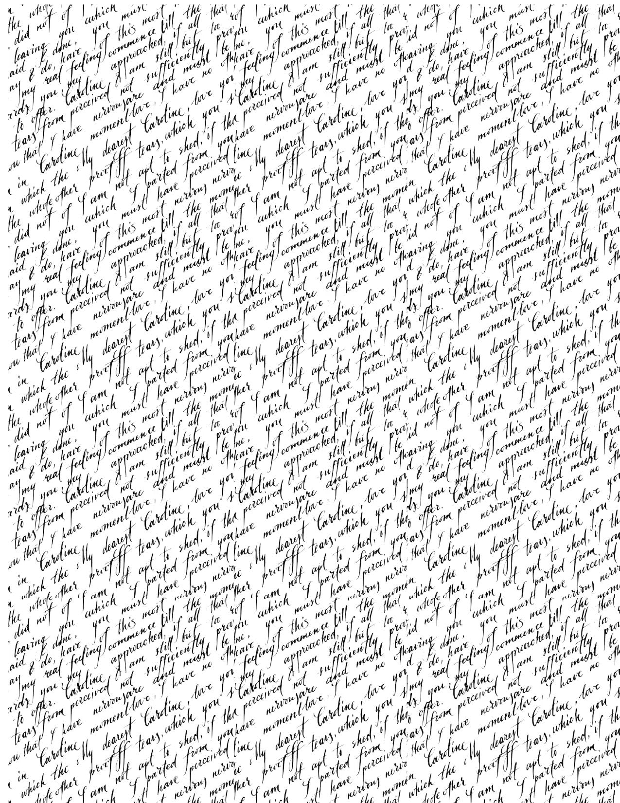 Polymer Clay Transfers - Love Letter