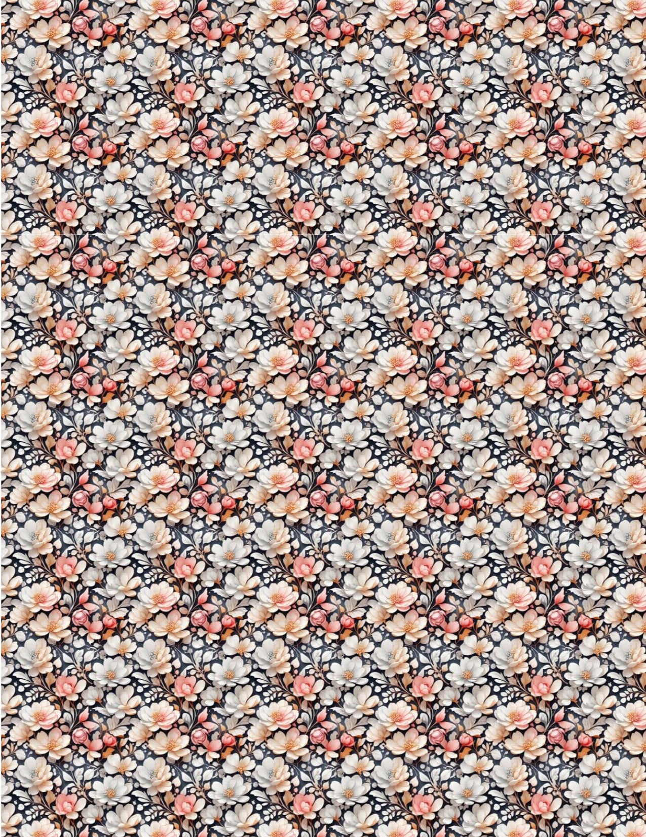 Polymer Clay Transfers - 3D Floral