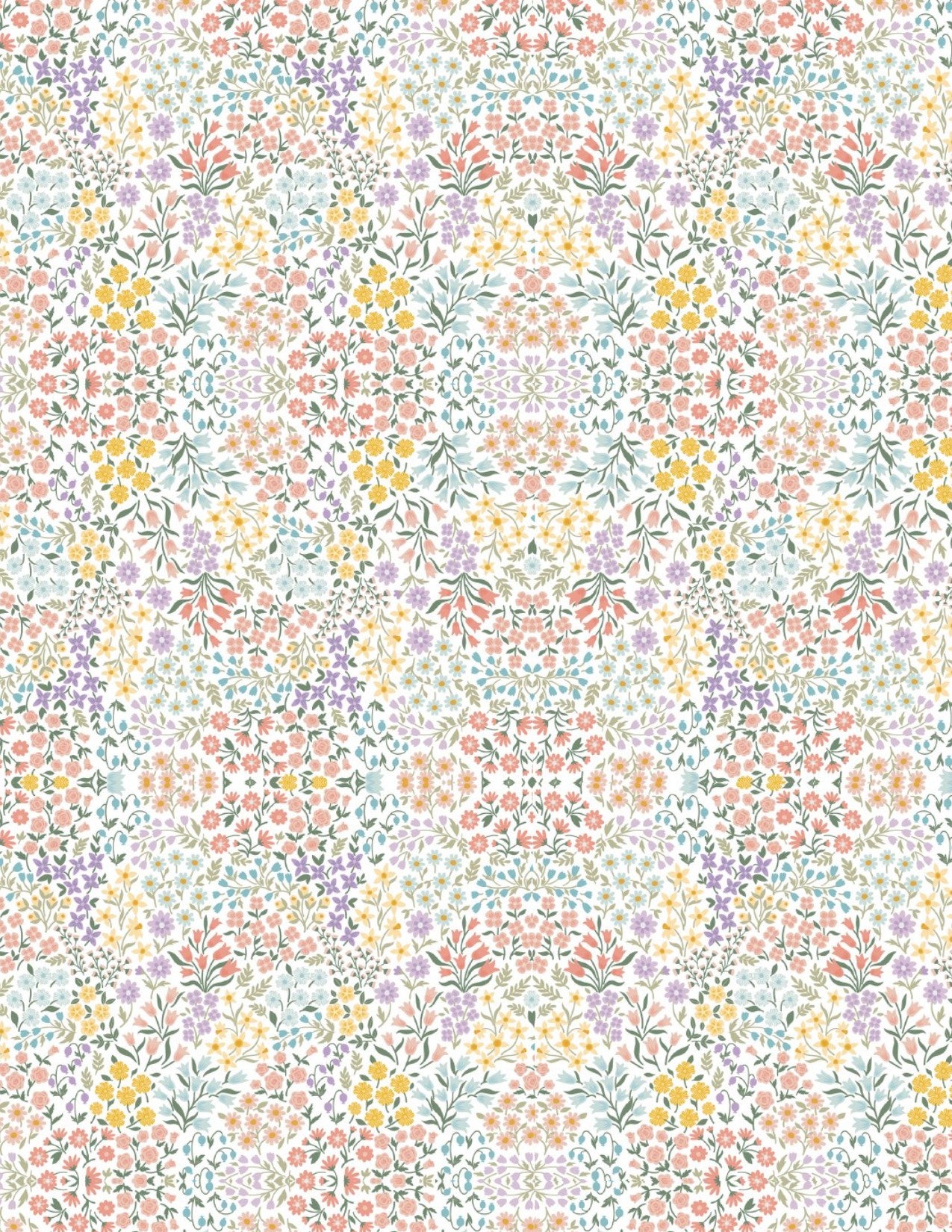 Polymer Clay Transfers - Pastel Floral