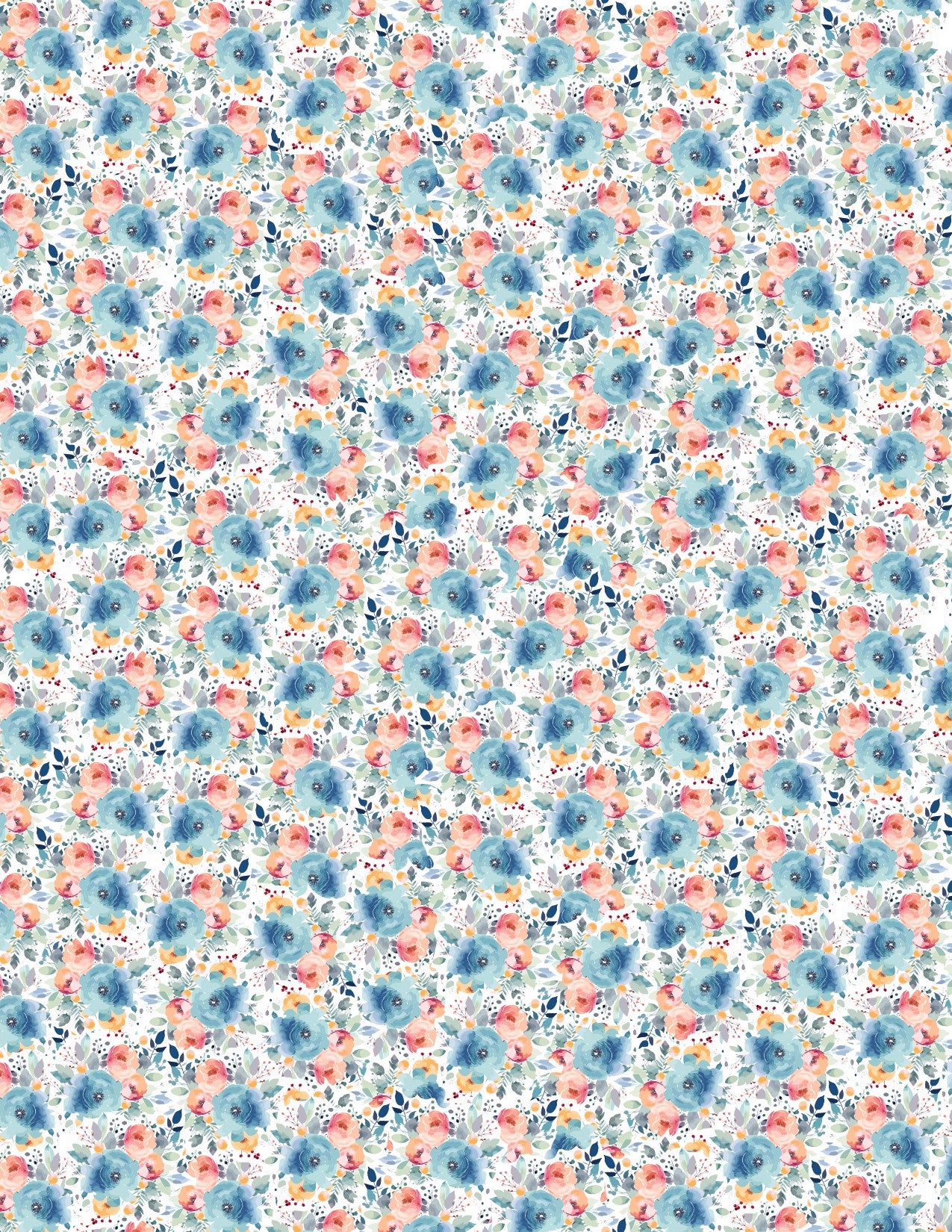 Polymer Clay Transfers - Watercolor Floral