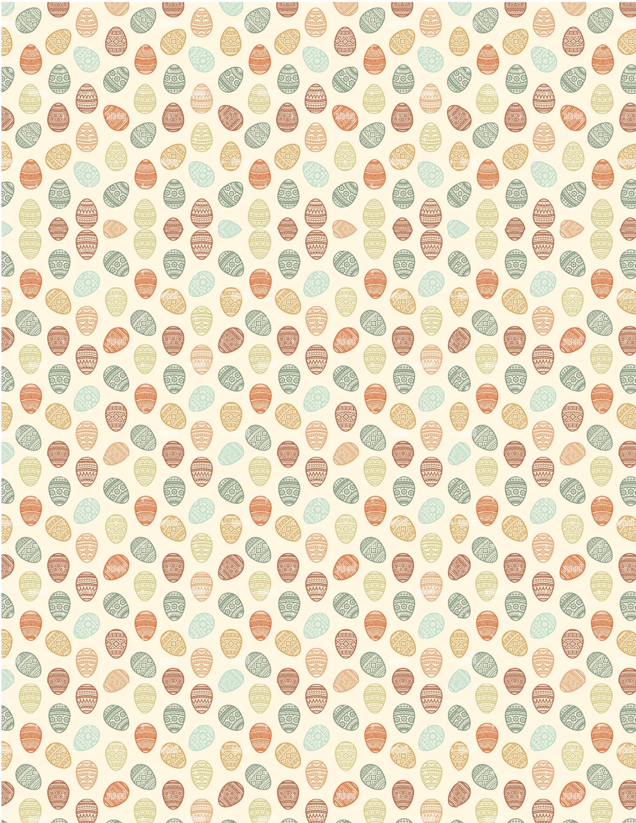 Polymer Clay Transfers - Vintage Easter Eggs