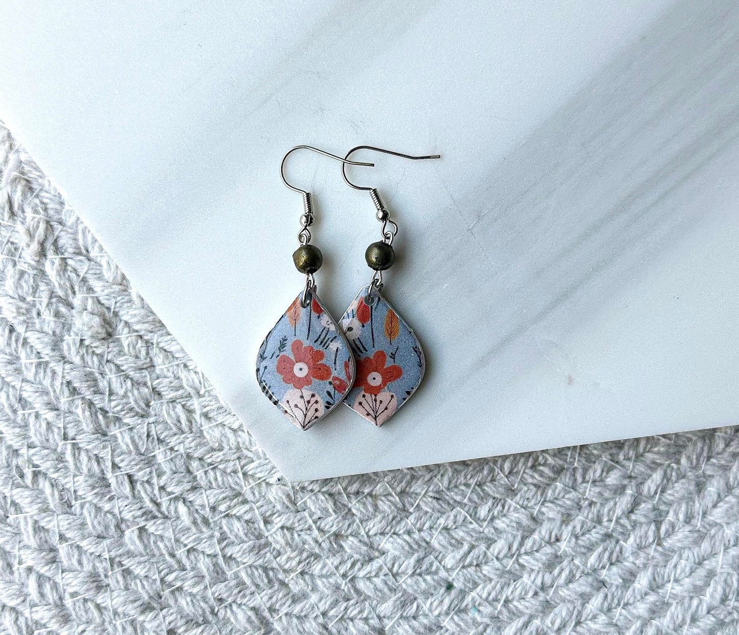 Polymer Clay Earrings - Diamond Shape