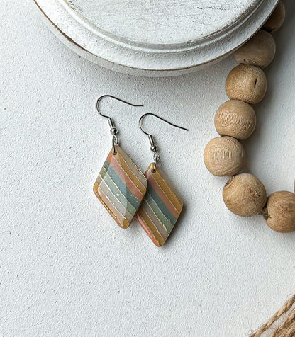 Polymer Clay Earrings - Beach Inspired