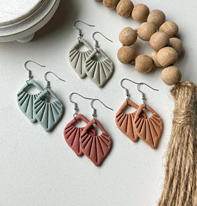 Polymer clay earrings - Summer/Beach