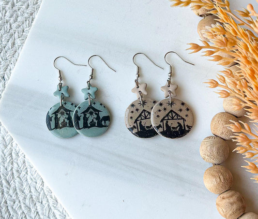 Polymer Clay Earrings - Whimsical trees