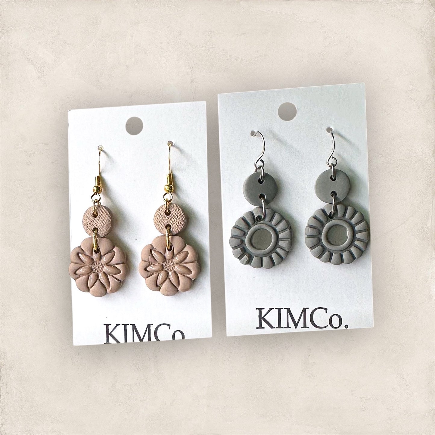 Polymer Clay Earrings • Meadow Medallions
