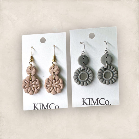 Polymer Clay Earrings • Meadow Medallions