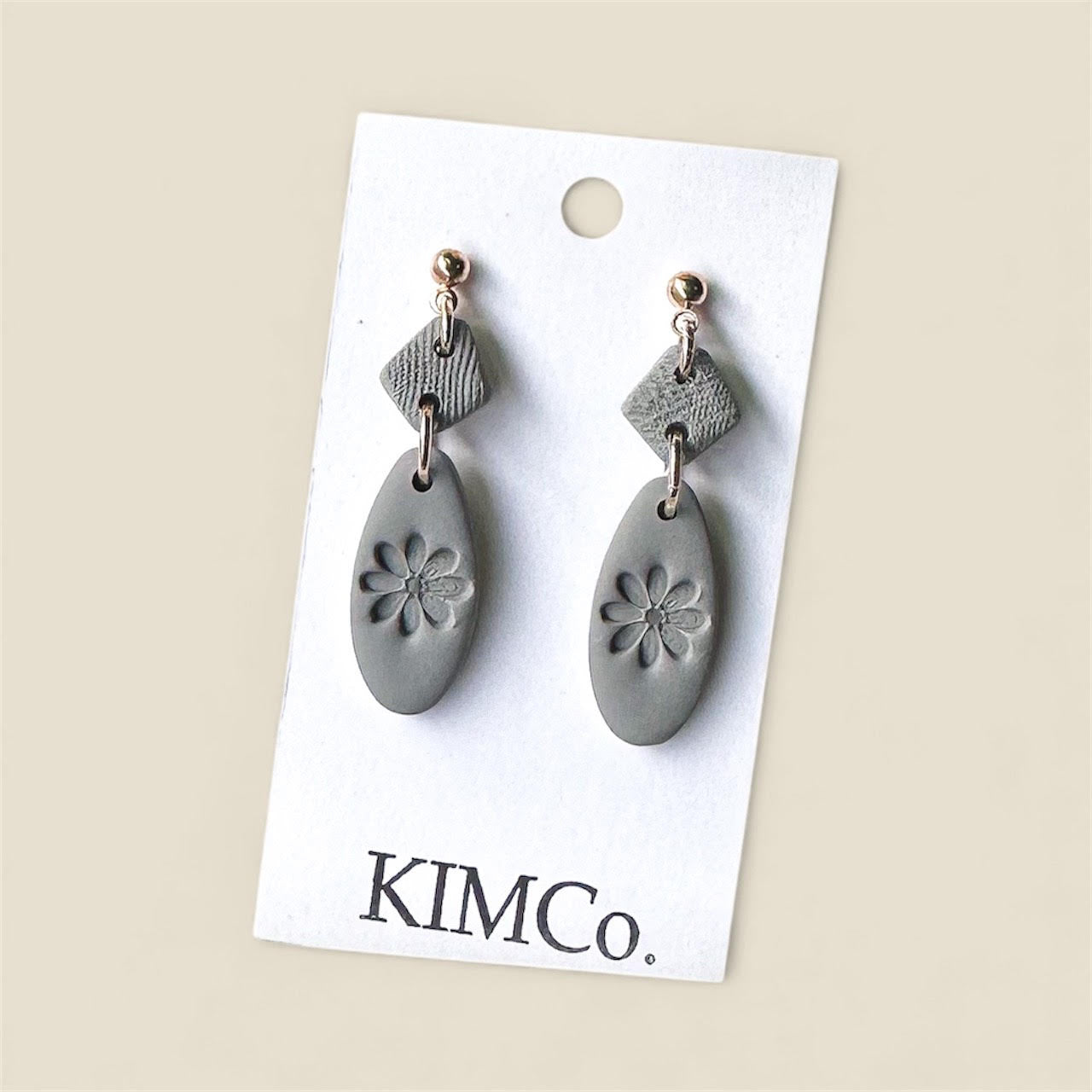 Polymer Clay Earrings • Vintage Blossom Medallions