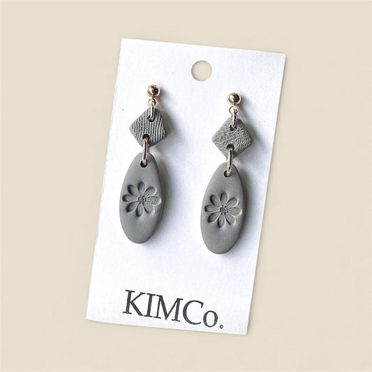 Polymer Clay Earrings • Vintage Blossom Medallions