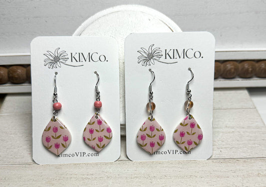 Polymer Clay Tulip Earrings