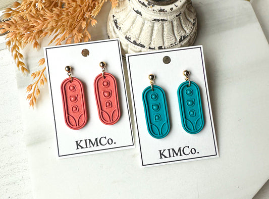 Polymer Clay Earrings • Geometric Spring Tulip • 5 Colors