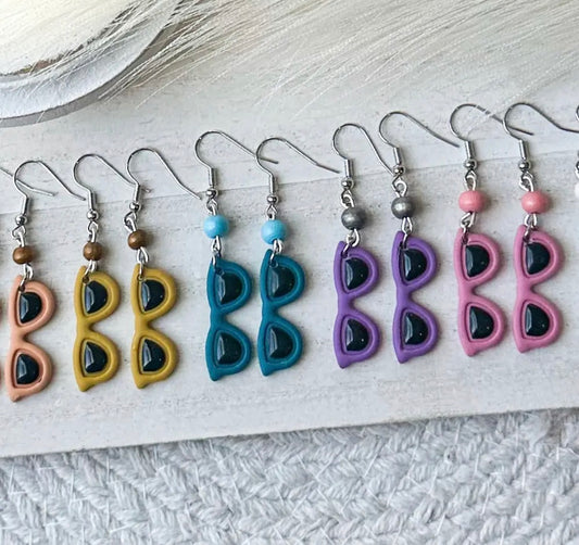Polymer Clay Earrings - Sunglasses