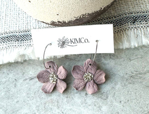 Flower Polymer Clay Earrings • 3 options