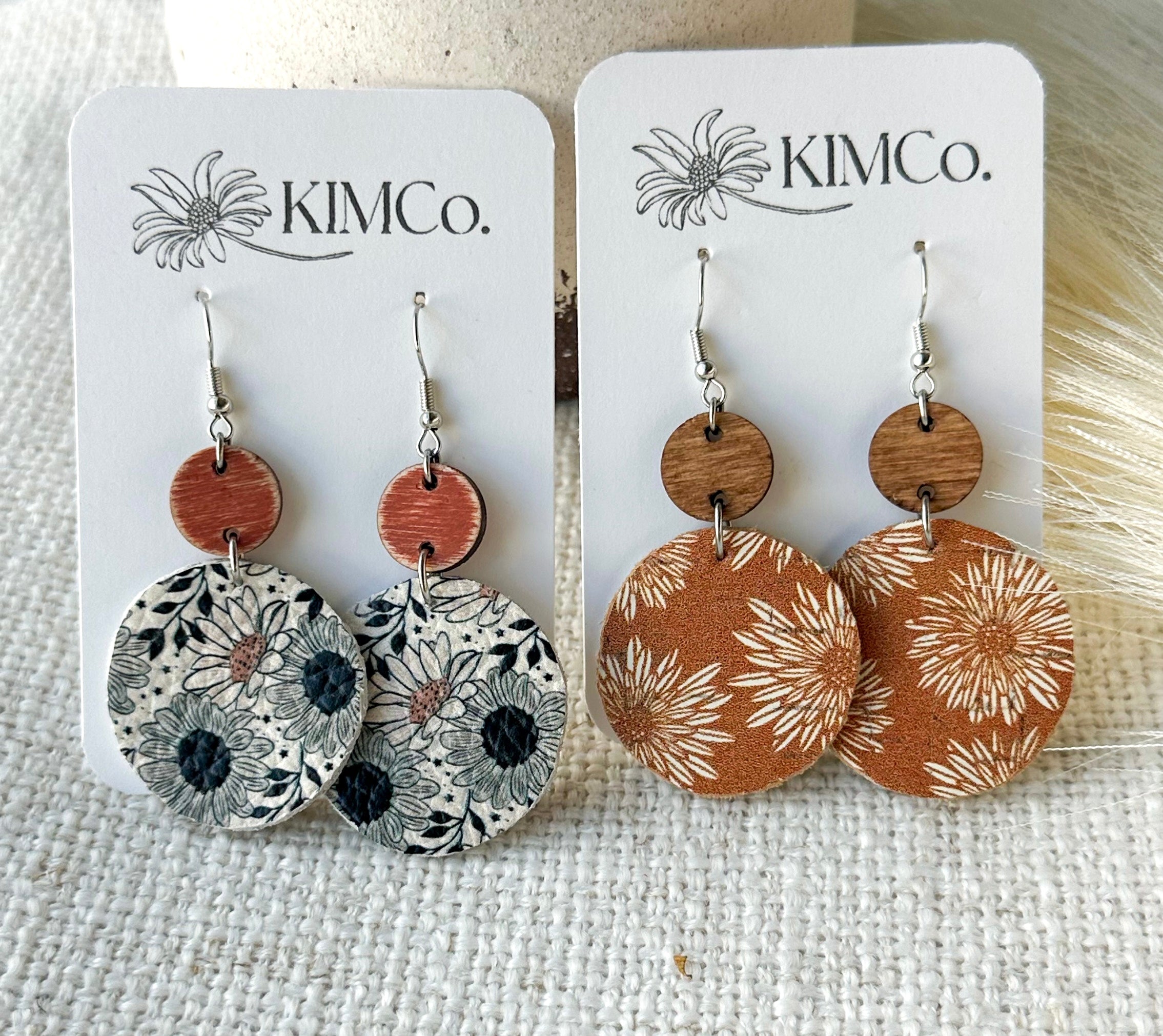 Leather Earrings • 2 options