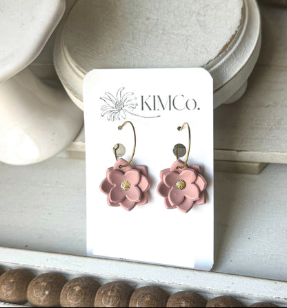 Polymer Clay Flower Earrings • 10 Colors