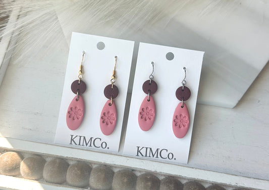 Polymer Clay Earrings• Wildflower Drops