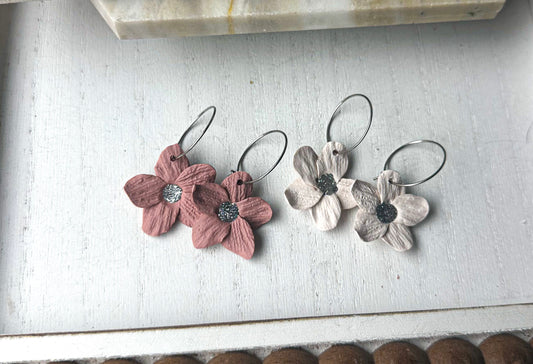 Polymer Clay Flower Earrings