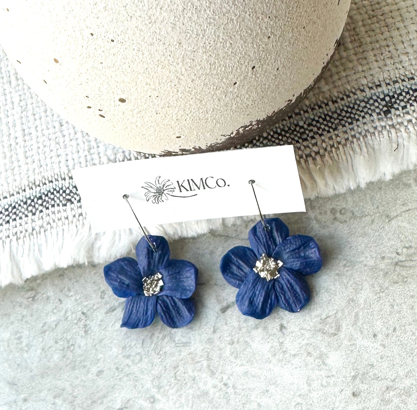 Flower Polymer Clay Earrings • 3 options