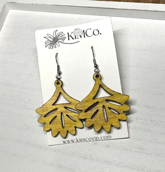 Starburst Wood Earrings