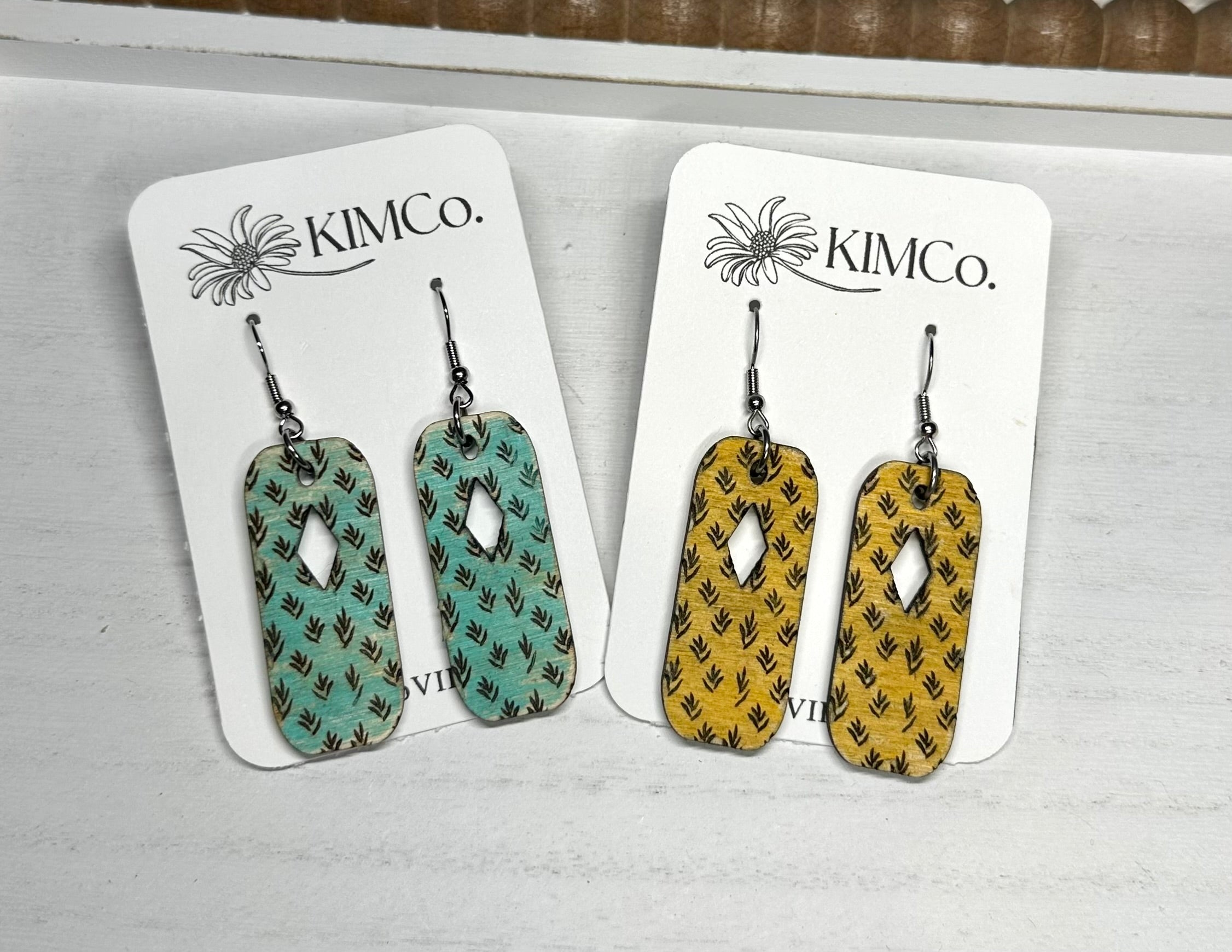 Boho Wood Earrings * 2 Colors