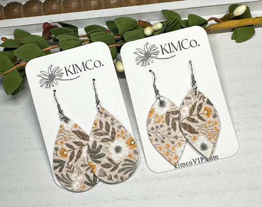 Leather Earrings * 2 Style Options