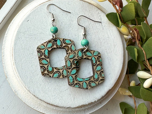 Boho Wood Earrings