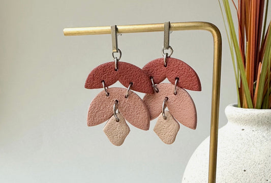 Various Polymer Clay Earrings - 15 Different Earring Designs