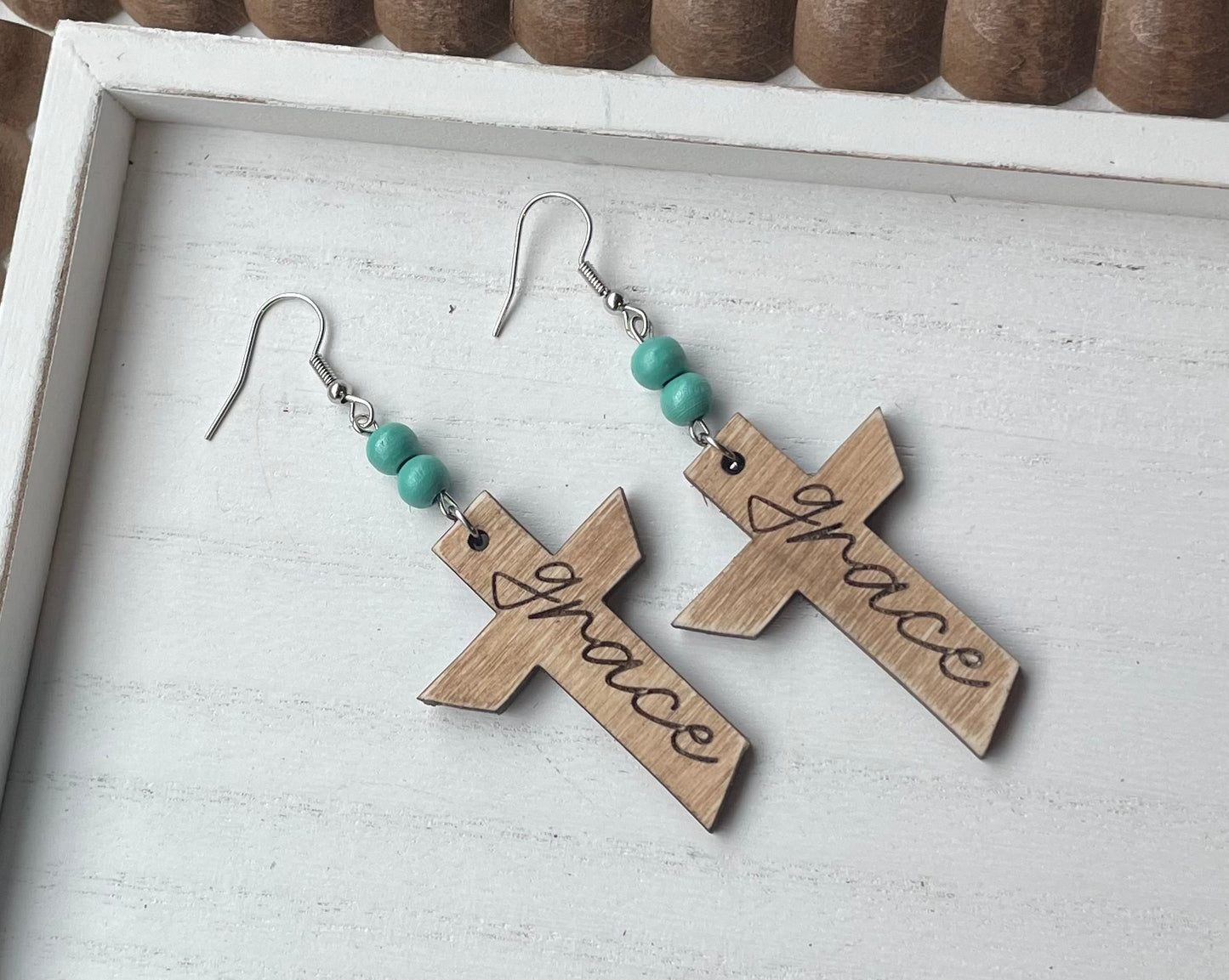 Cross Wood Earrings * 6 Options