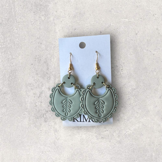 Polymer Clay Earrings • Garden Crest Dangles