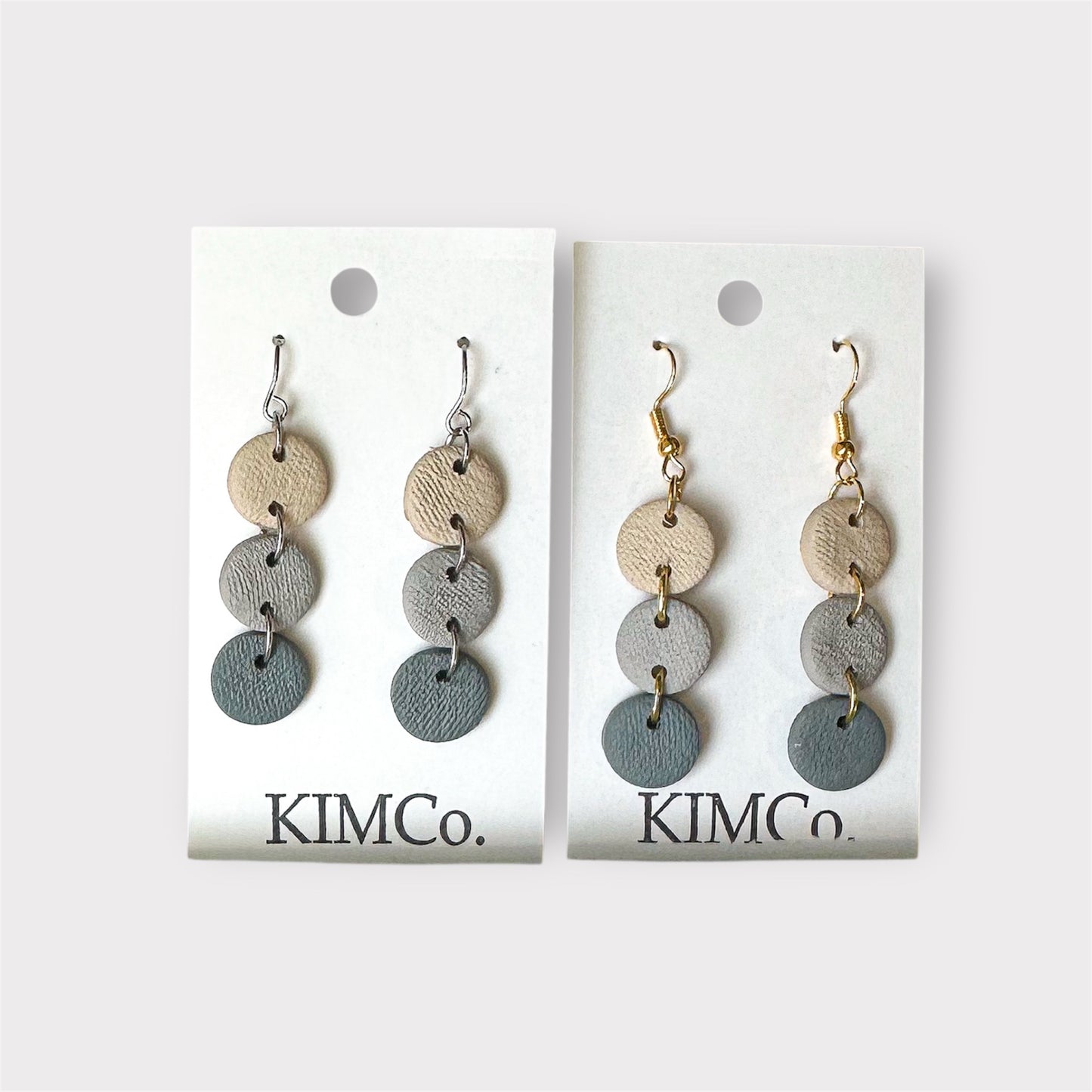 Polymer Clay Earrings • Circle Dros • 2 Color Options