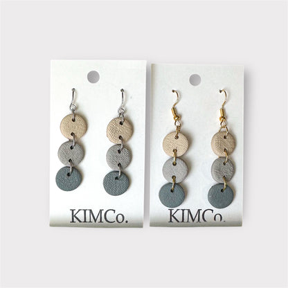 Polymer Clay Earrings • Circle Dros • 2 Color Options